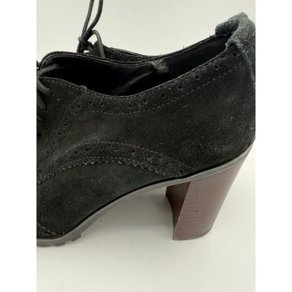 Tommy Hilfiger Black Suede Oxford Shoes, Sz 8M - Picture 3 of 8